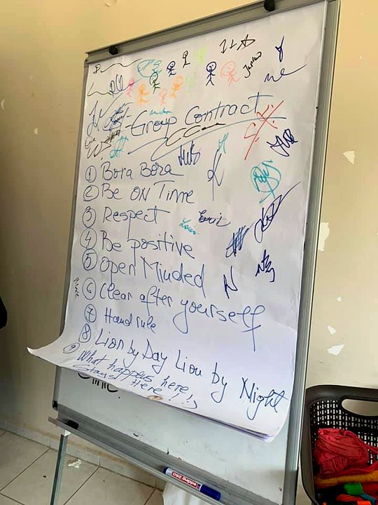 Tableau de travail d’un atelier / Workshop whiteboard